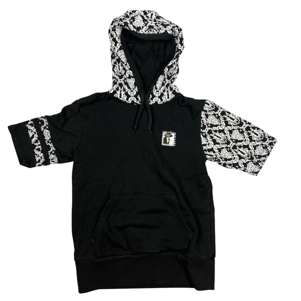Crooks & Castles Men's Hoodie Size Small Short Sleeve Black